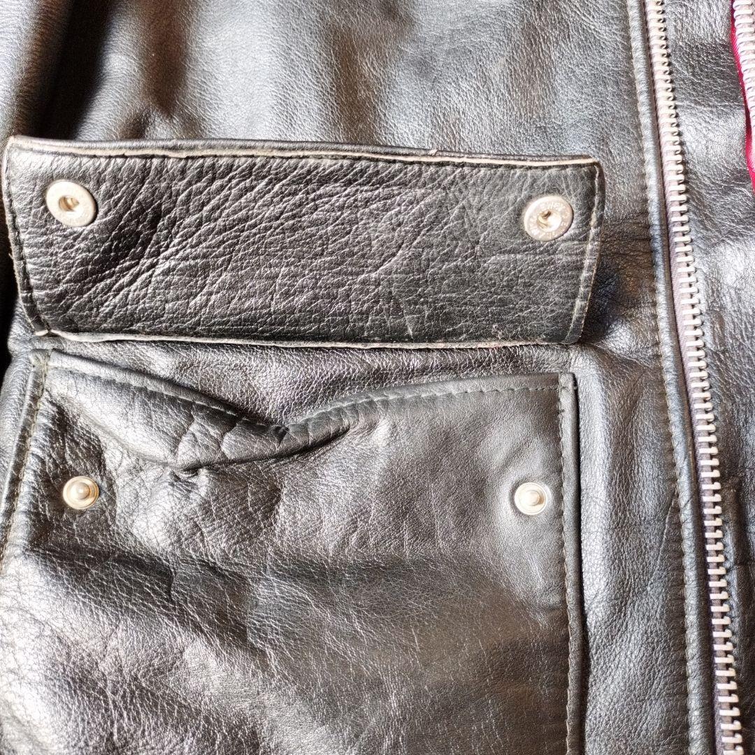 70〜80s ゴールドトップ シングルライダース ルイスレザー ハイウェイマン