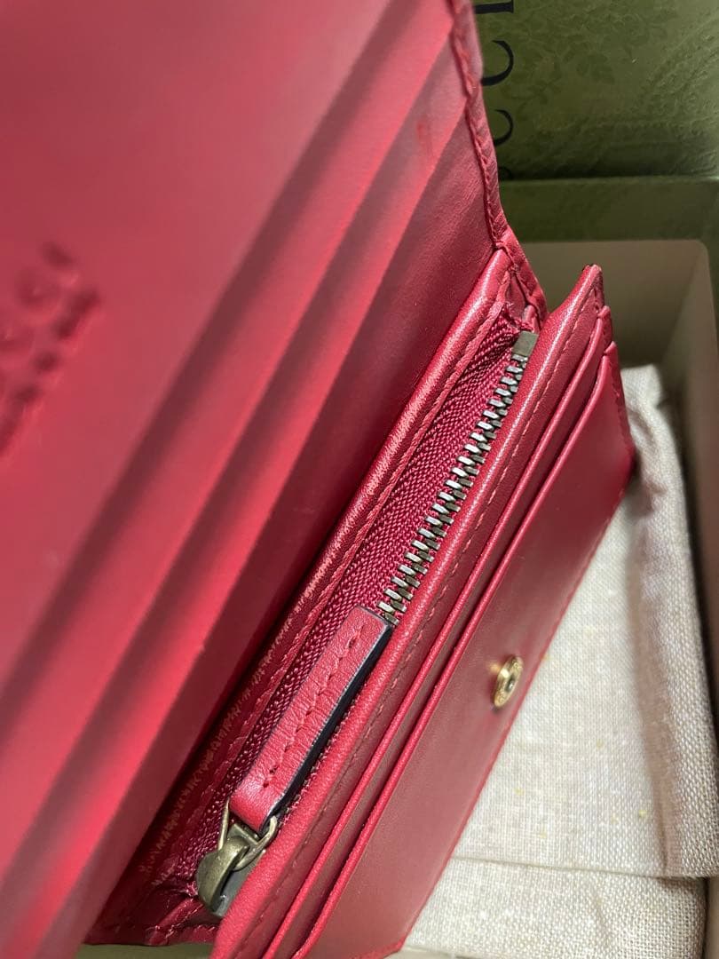 s*様 ❤️GUCCI ❤️二つ折り財布 チェリー装飾