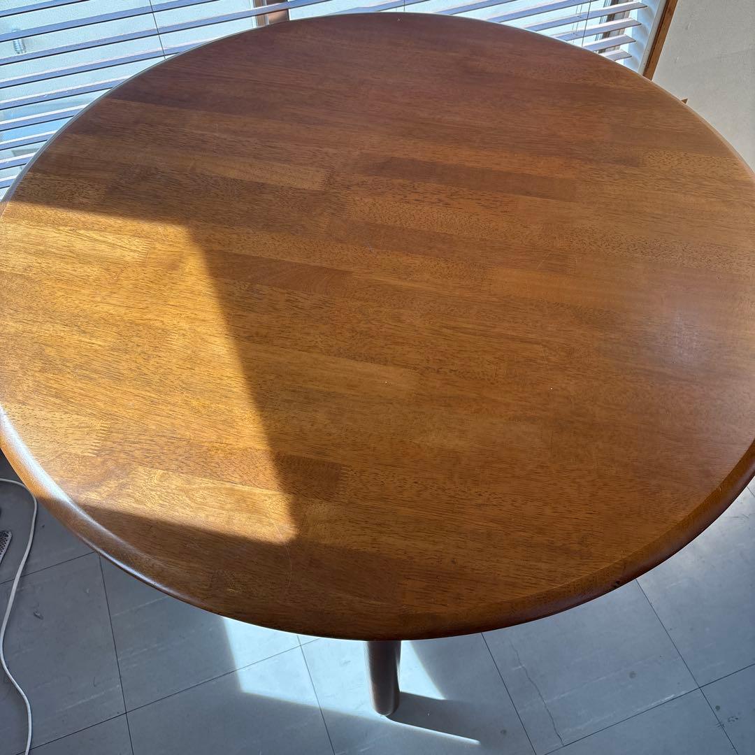 木の円卓　直径101cm