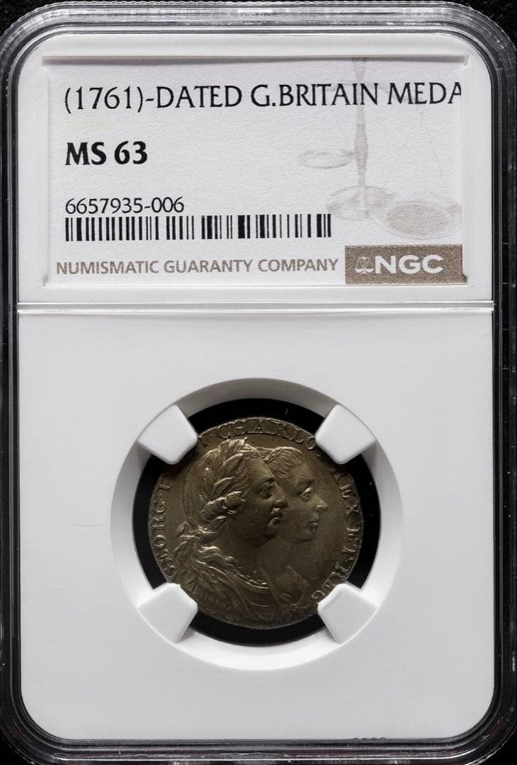 TOP POP⁉️1761年 ジョージ3世　戴冠式銅メダル