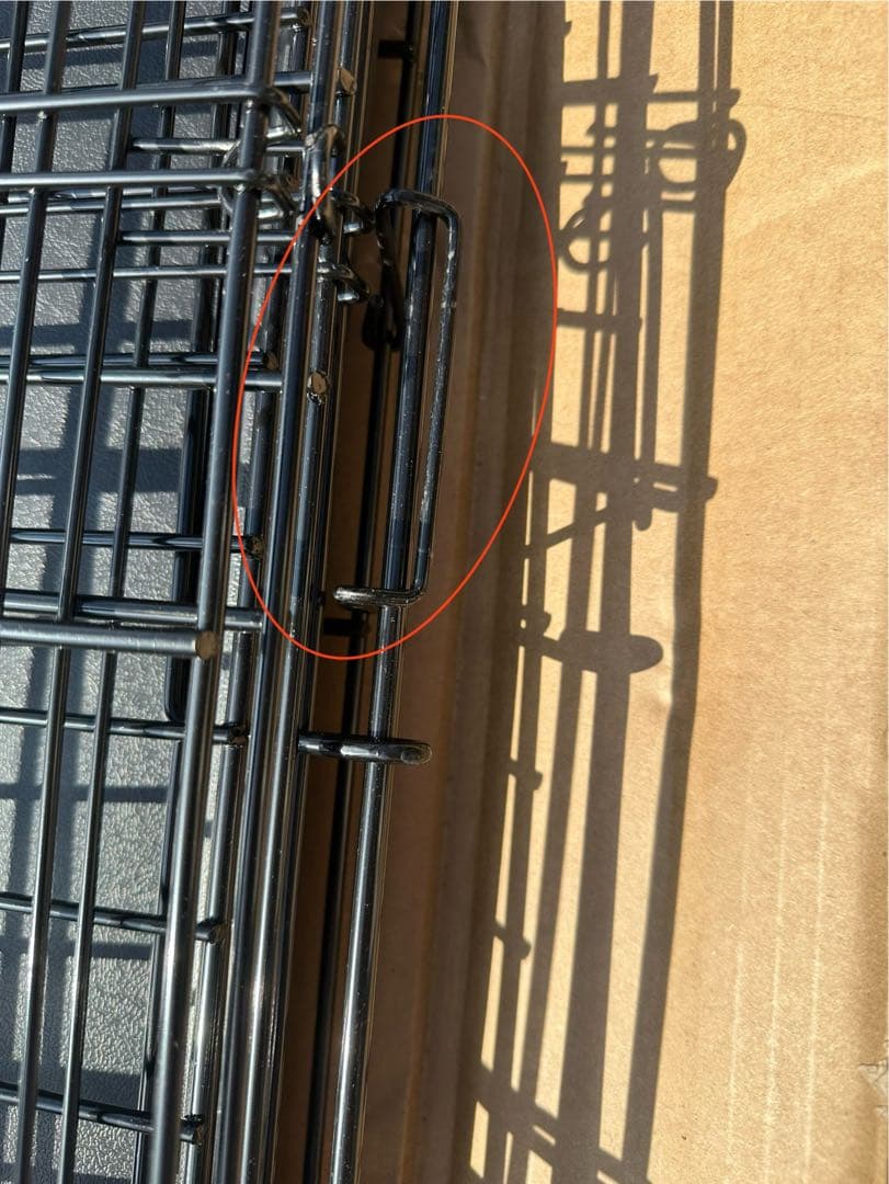 Amazonベーシック 犬 ペットケージ 折りたた ダブルドア 大型犬 ブラック