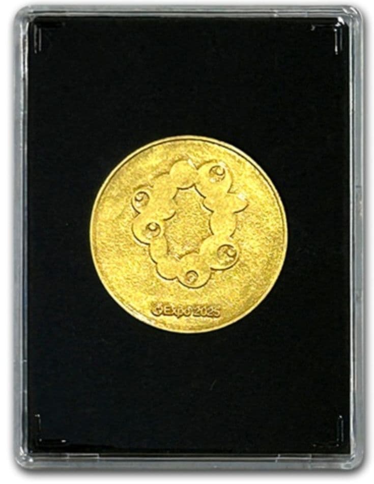 EXPO2025 金箔メダル　ミャクミャク　大坂　万博