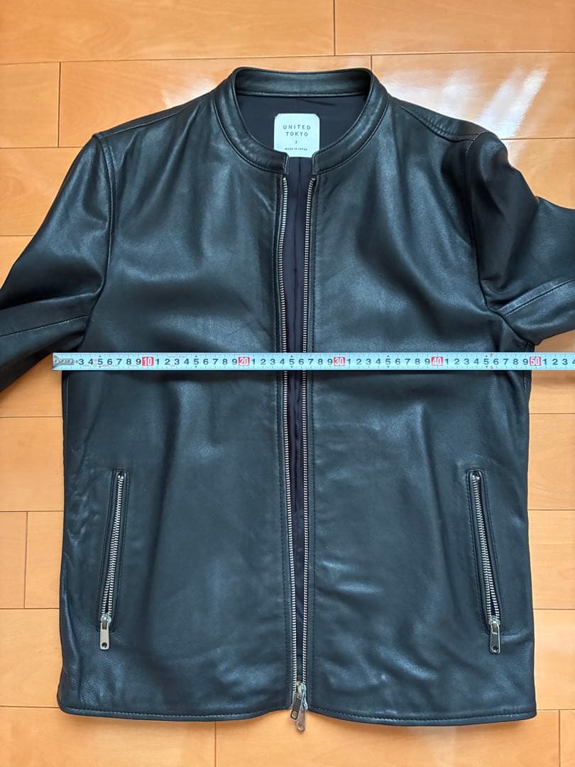 UNITED TOKYO ブラックレザージャケット サイズ3
