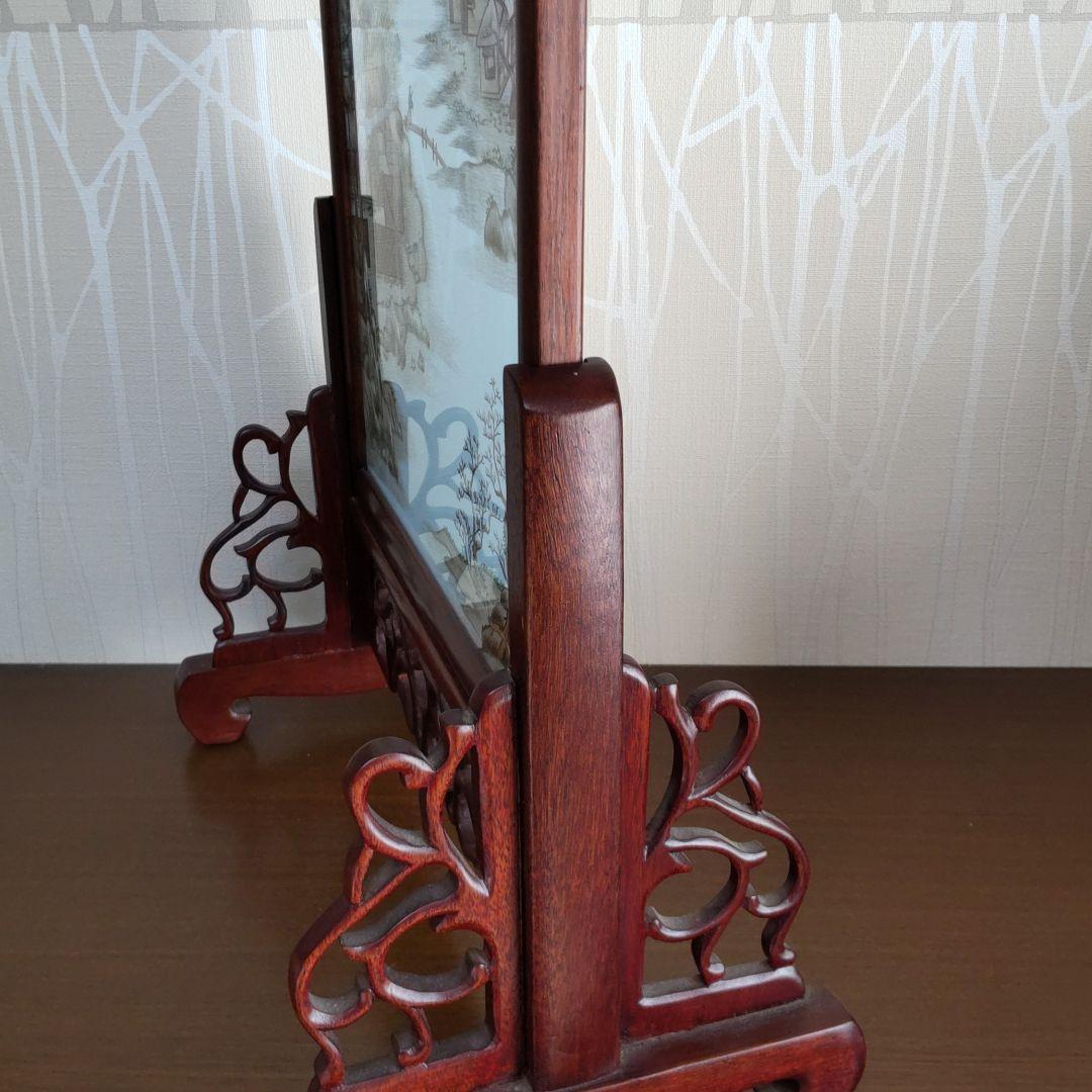 中国伝統工芸品、両面刺繍の山水画です。