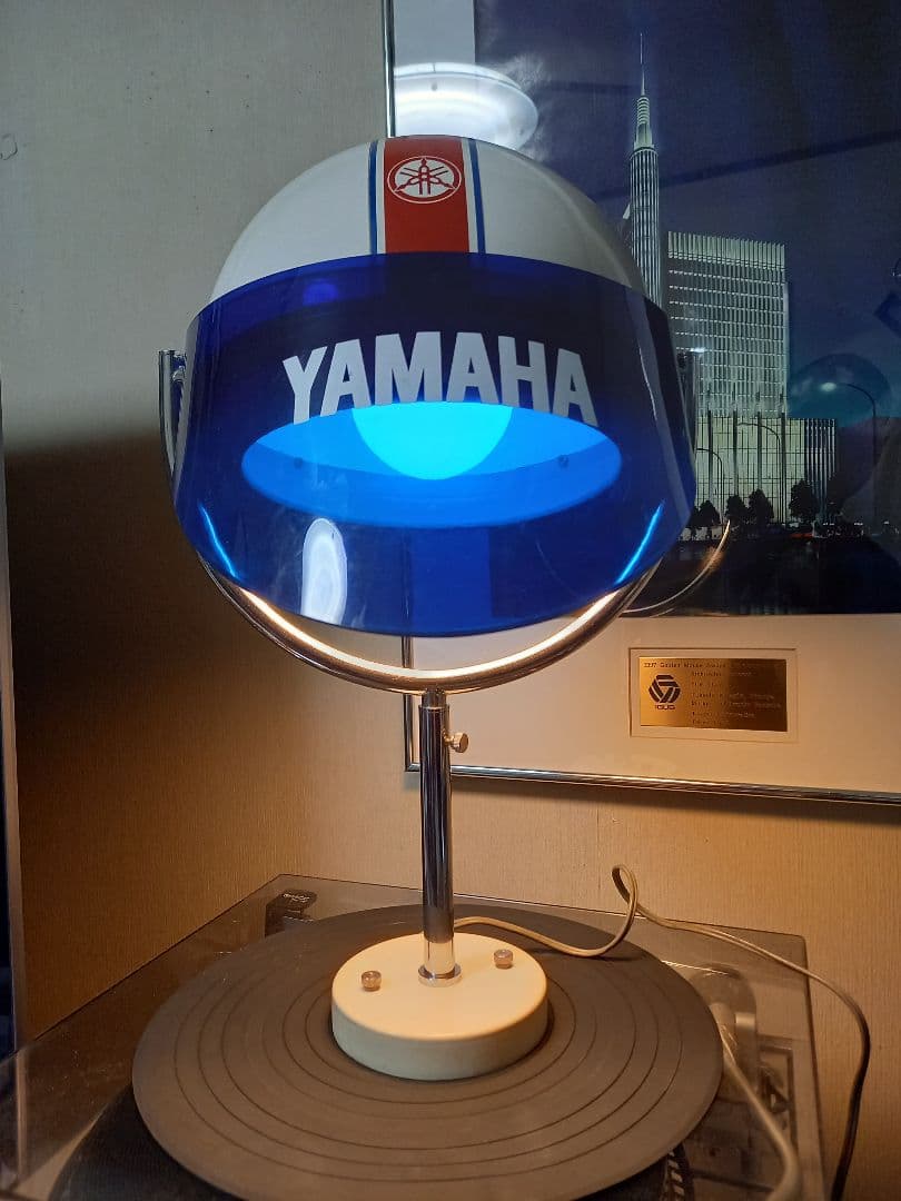 極希少　1970's　ヤマハ　販売店　ノベルティ　非売品　ヘルメット　ランプ