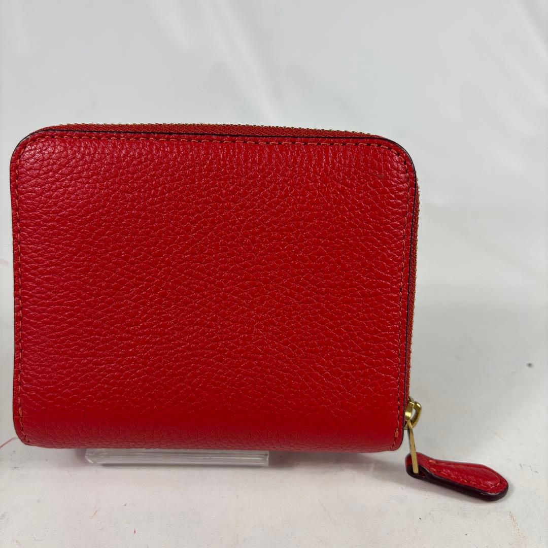 コーチ　ビルフォールド ウォレット ペブル レザー　 ラウンドファスナー