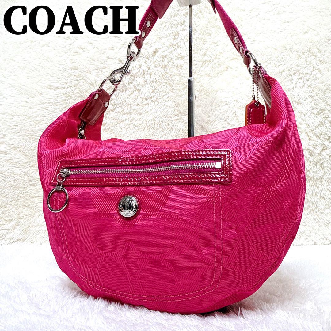 バッグ COACH Signature Pink One Shoulder Bag