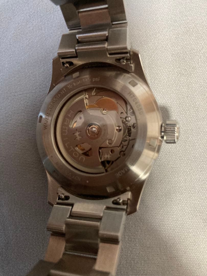 【極美品】HAMILTON 　マーフ38mm メタルバンド　レザーベルト付き