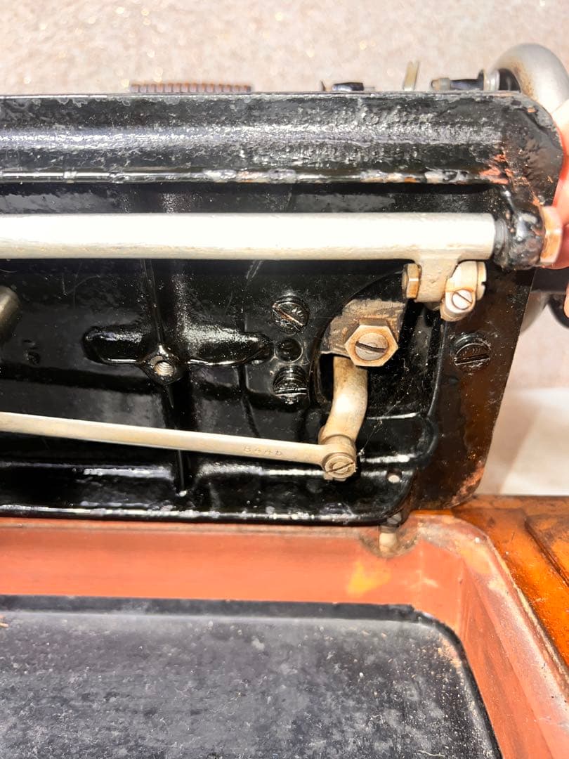 166 USAアンティーク 1916年　SINGERシンガーミシン　手回しミシン