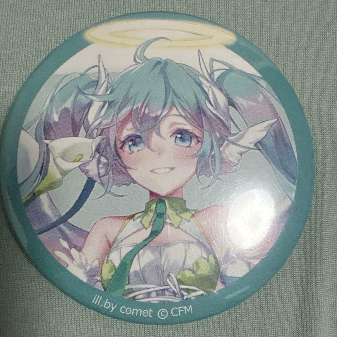 初音ミク 缶バッジ 天使 comet