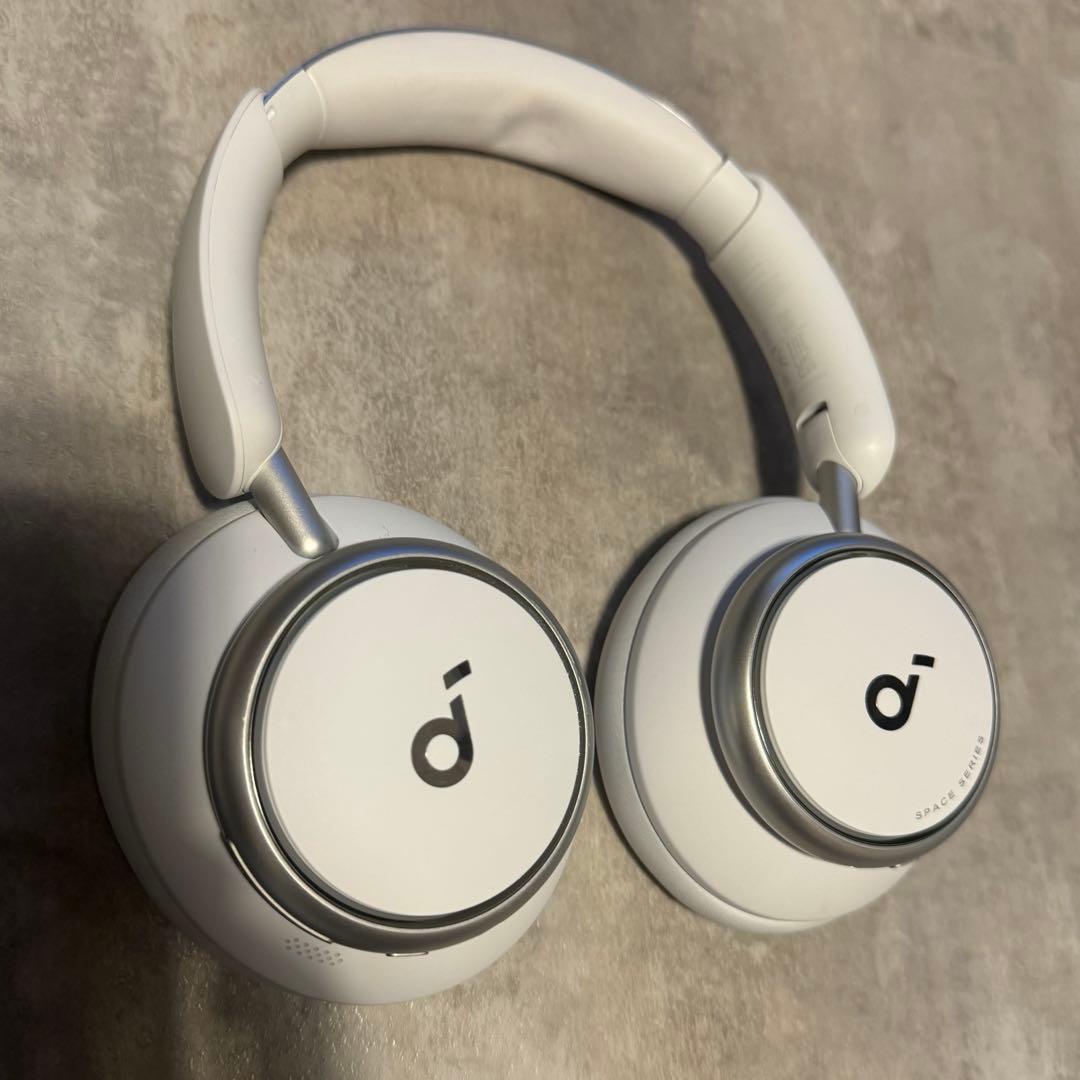 ANKER SPACE Q45 ワイヤレスヘッドセット ノイズキャンセリング　白