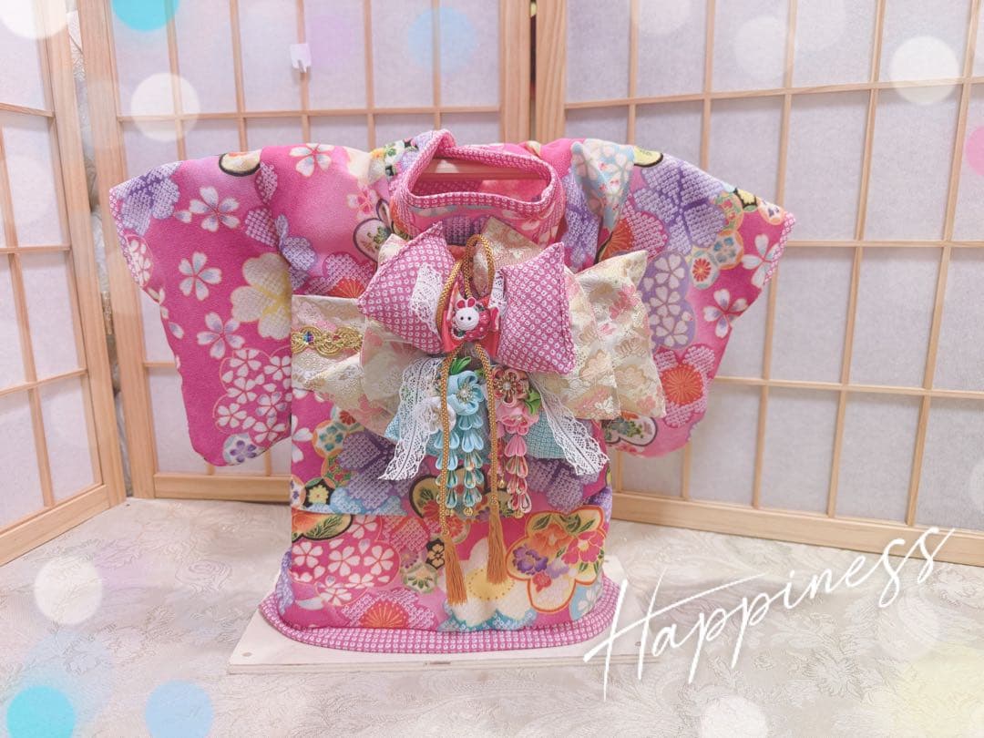 B449.pon2pan2☆犬オーダーお着物☆犬お引き摺り着物☆犬2ウェイ着物