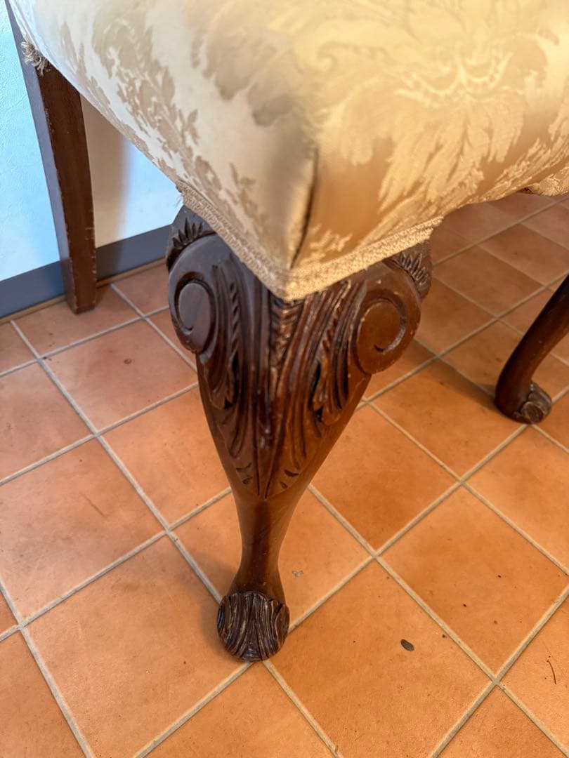 英国 状態良好1930年代アンティーククィーンアンチェア1脚