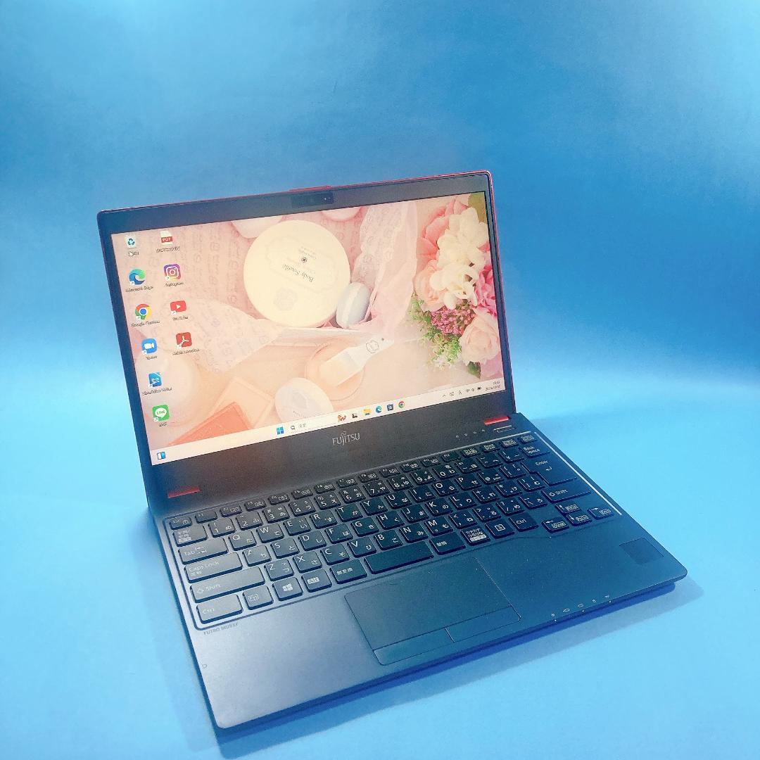 w80✨薄型軽量 /赤/爆速 SSD新品 /Win11✨すぐ使えるノートパソコン