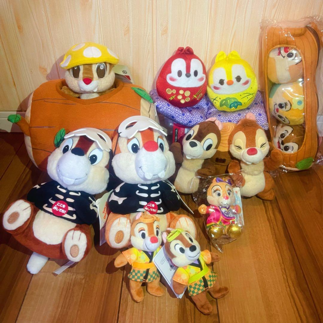 ディズニー　チップとデール　レア　ぬいぐるみ　まとめ売り