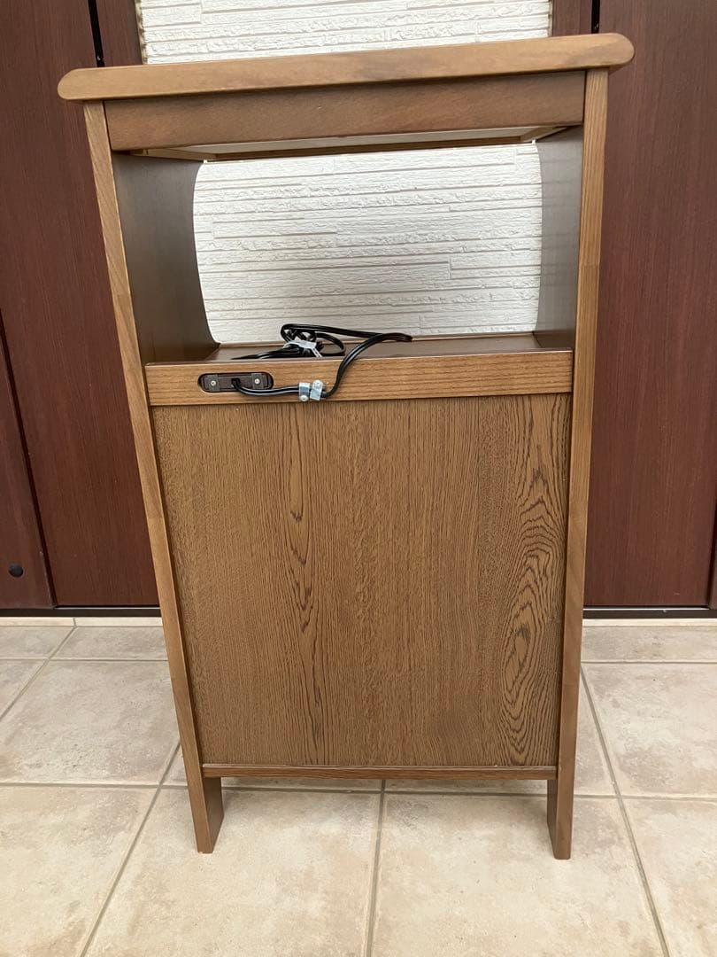 カリモク ◉Karimoku 電話台 引き出し・扉付き収納 コンセント付き