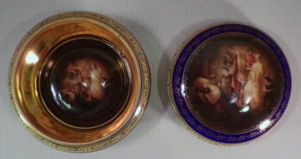 ロイヤル・ヴィエナ　ギリシャ風俗文蓋物