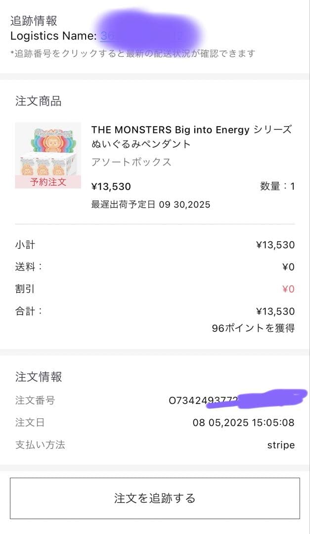 【シュリンク付】新品未開封 LABUBU Big into Energy