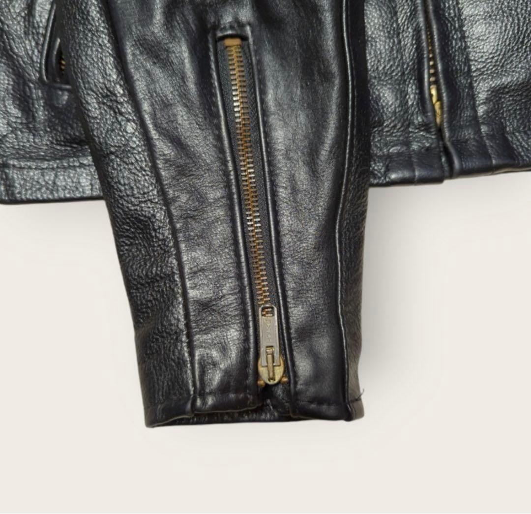 80s USA製 ショット 641EVS シングルライダースジャケット Sサイズ