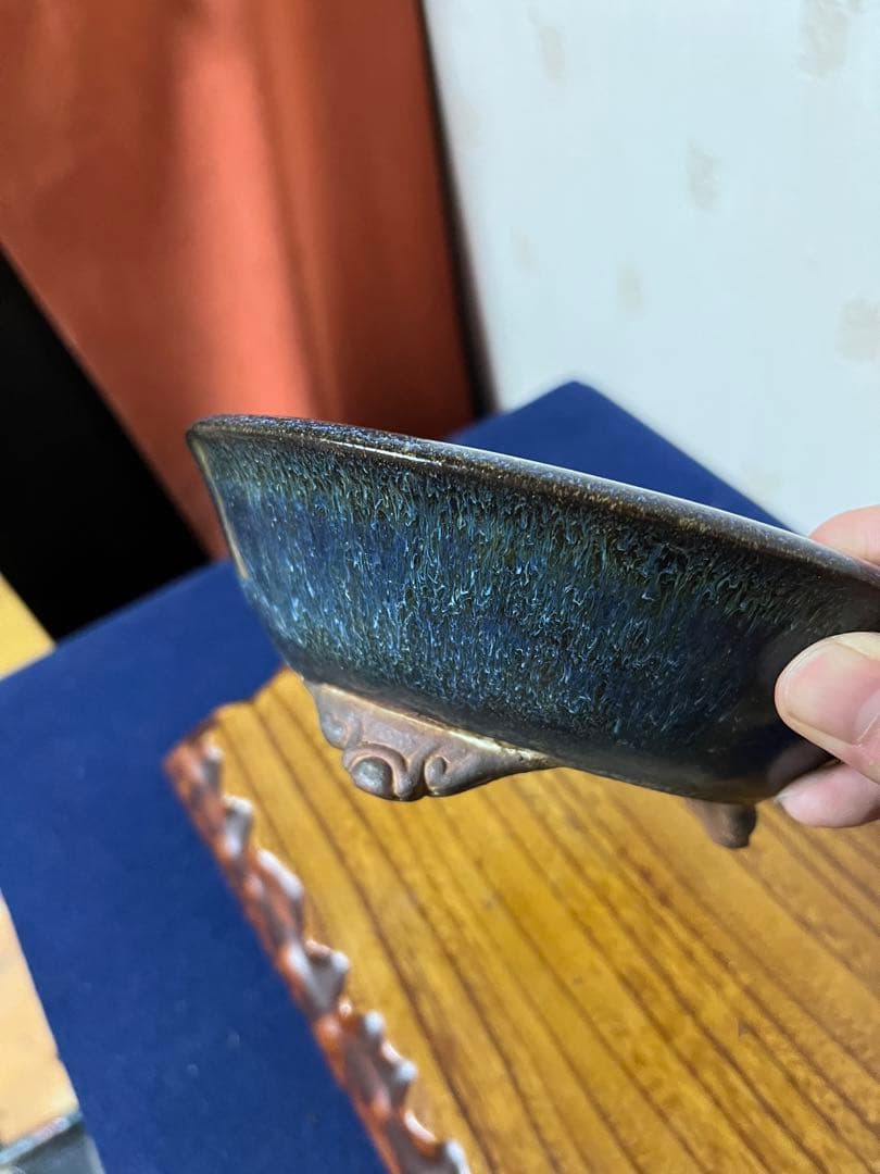 185 盆栽　盆栽鉢　植木鉢　和鉢　燿山