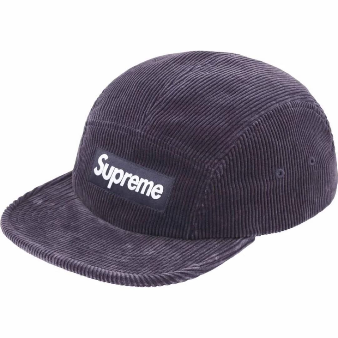 帽子 Supreme Corduroy Camp Cap \"Navy\"