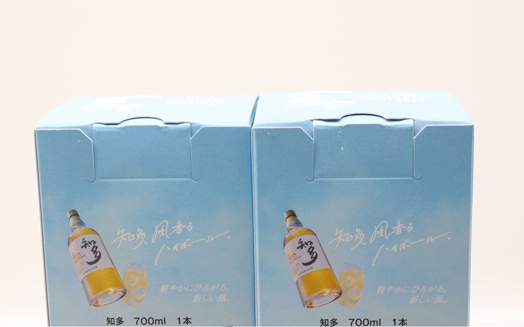 【未開栓】知多 ウイスキー グラス付き 箱入り 700ml 43% 2本 ③