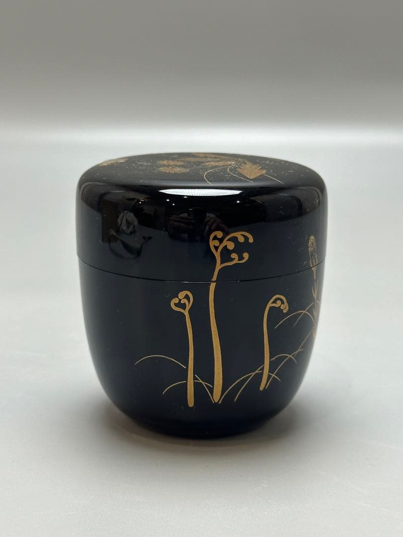 茶道具 蒔絵 春野 棗 恭全作 共箱 美品