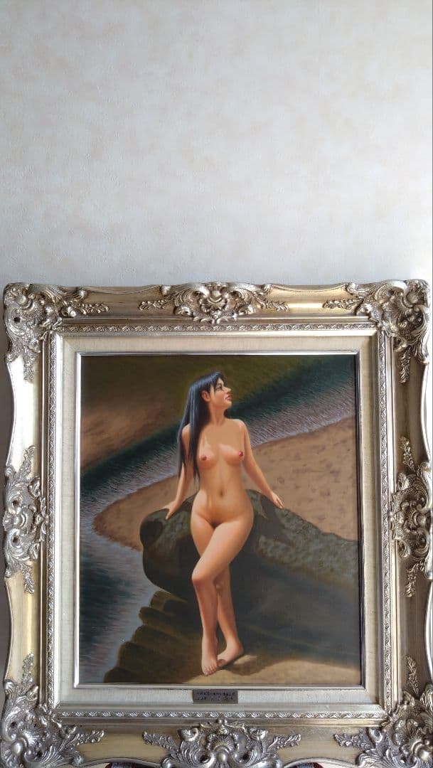 人見友紀　伝説の逃亡画家　裸婦　油彩画　油絵　10号　人見友紀