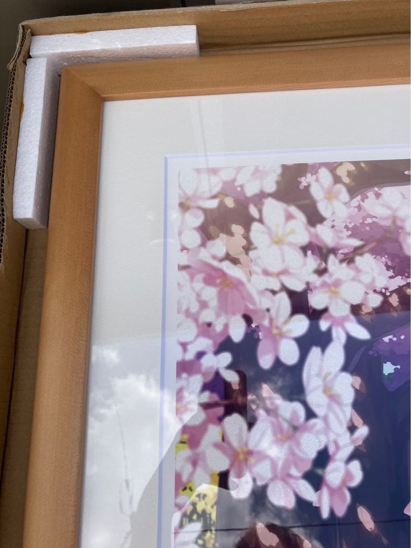 ミクスドメディア　カントク　桜時雨　アールビバン　版画　くるみ