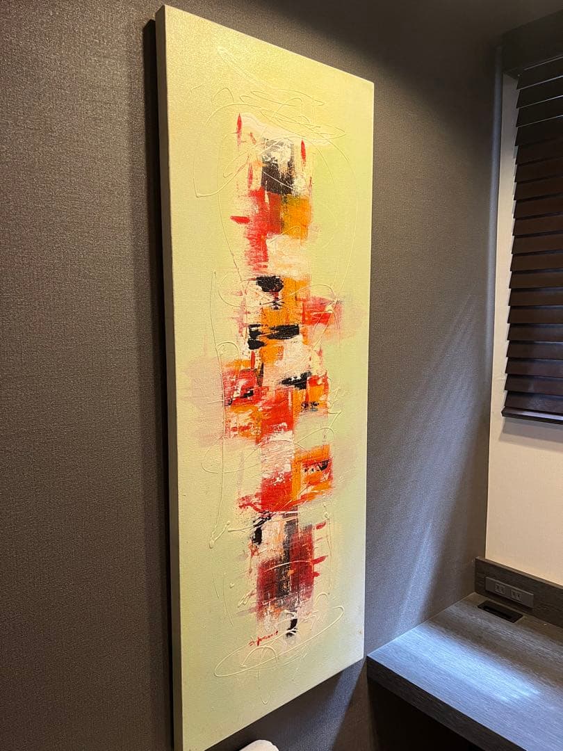 モダンアート　抽象画　北欧　アートパネル　油絵