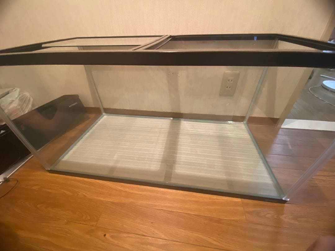 大型ガラス水槽 W900、LED、ポンプ、ヒーターなど全て一式 ※現物引渡しのみ