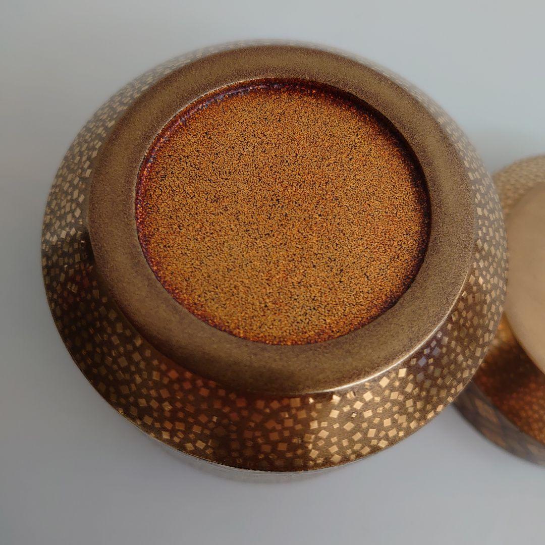 茶平一斎 雪吹 蜀江錦 本蒔絵 内梨地 輪島塗　共箱　共布