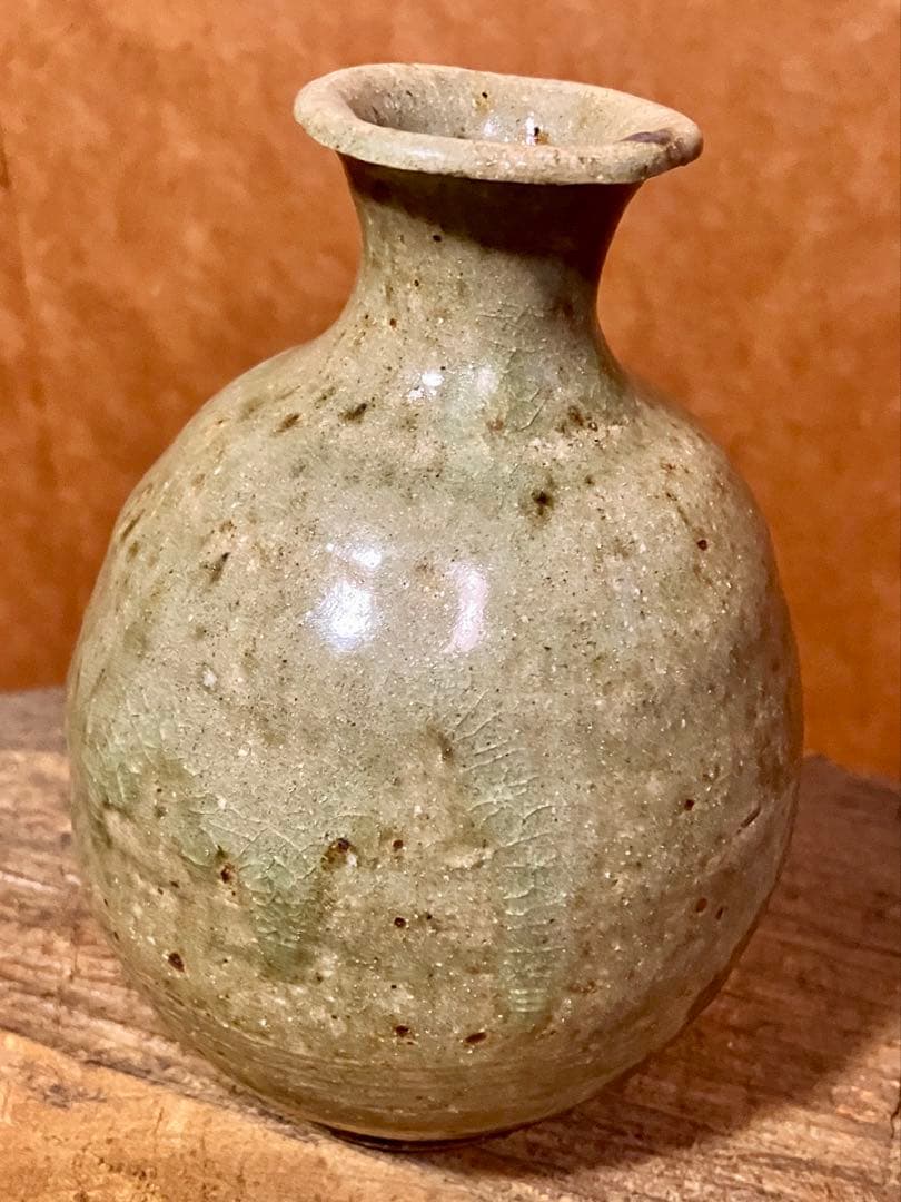 徳利　　花入　美濃　蹴轆轤　作家一点もの