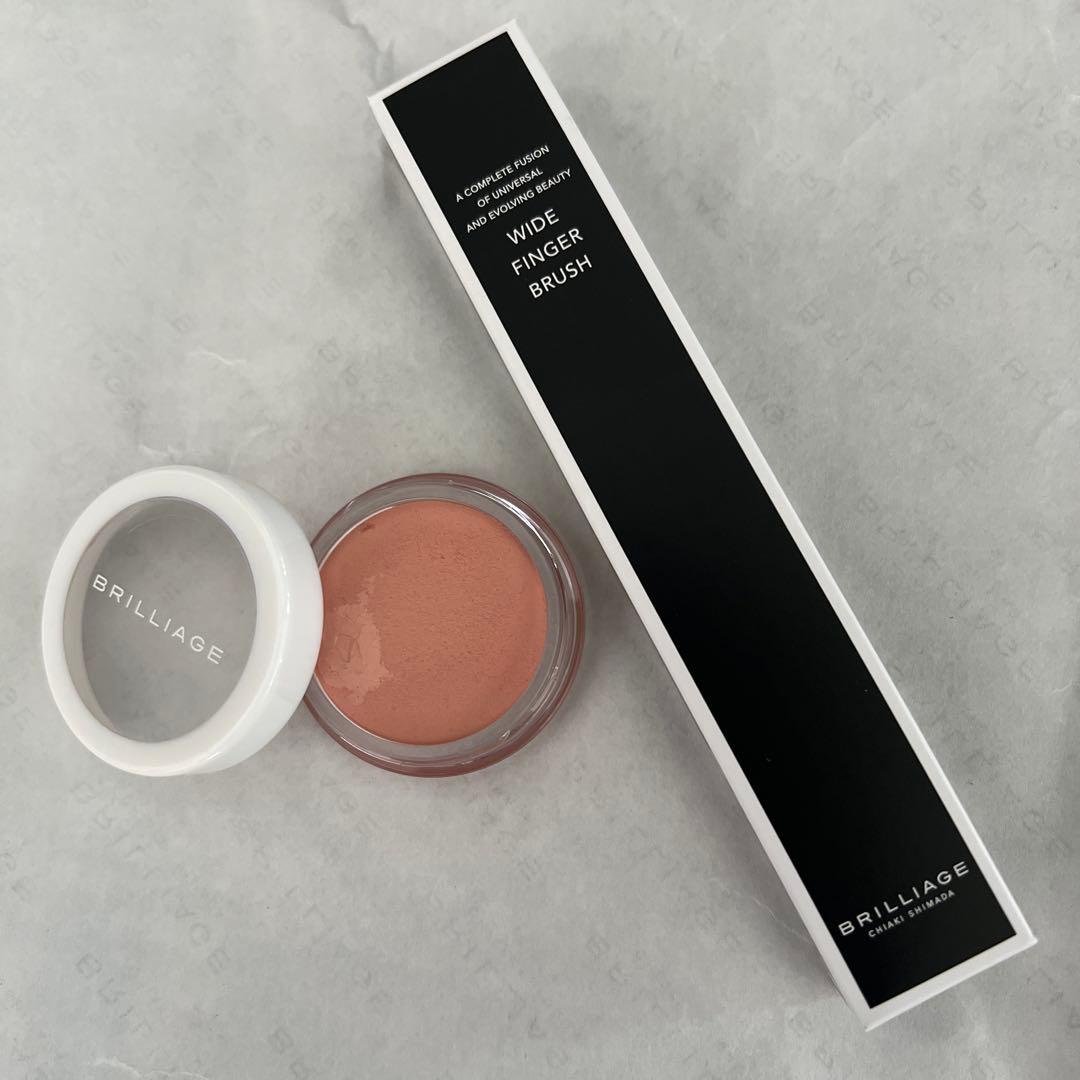 【ブリリアージュ】カモフラージュチーク＆ワイドフィンガーブラシ セット