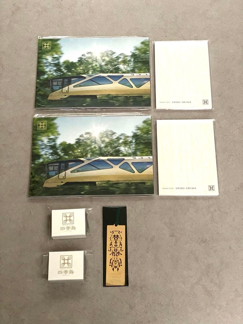 ★四季島 乗車記念グッズセット/ピンバッジ、栞等★