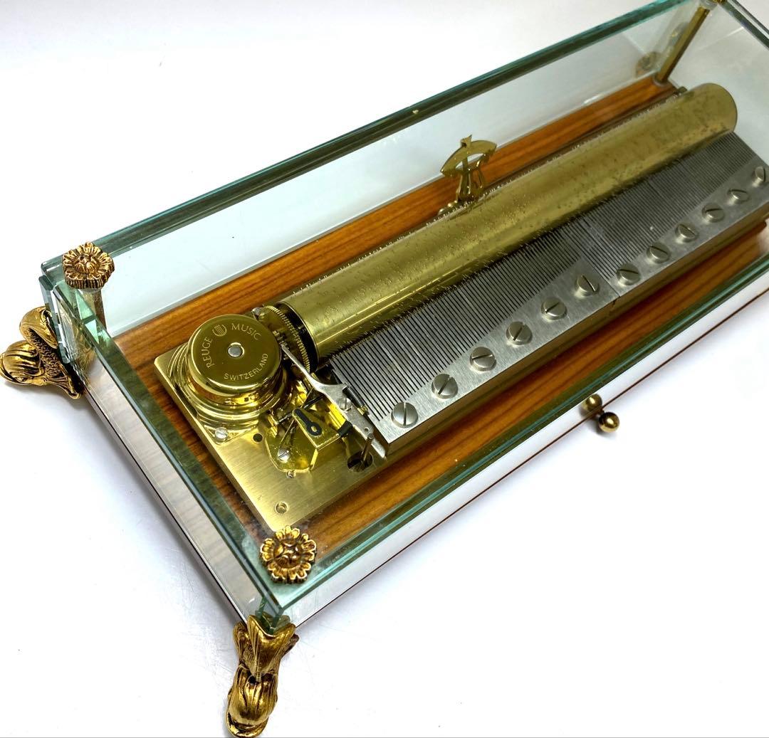 稼働品リュージュシリンダー式オルゴール144弁3曲　東Y7-0217☆1Fチコサ