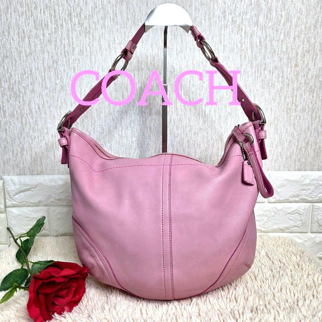 お値下げCOACH コーチ ワンショルダーバッグ　トートバッグ　ピンクY2K
