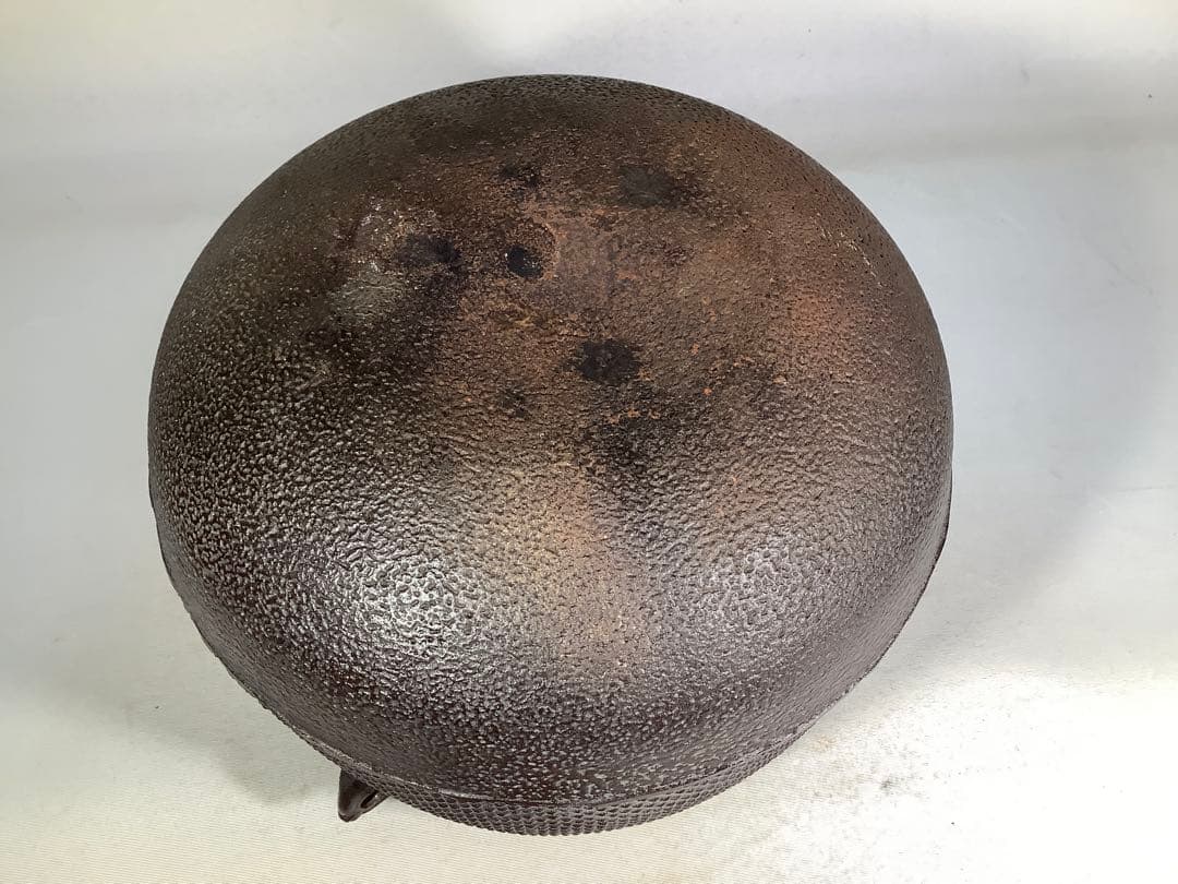 利休好　百会霰釜　菊池政光　茶道具　送料無料