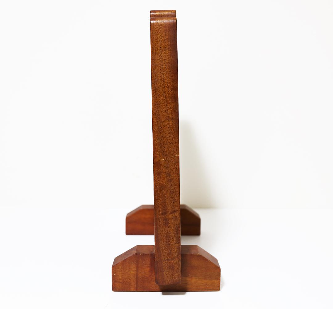 【衝立一体・手彫り】木彫 仏像 高さ36cm｜玄関・棚に置ける一点物