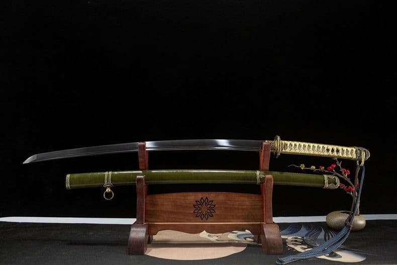 【軍緑】98式軍刀 武具　刀装具　日本刀　模造刀 居合刀 武士道 指揮刀 鋼刀