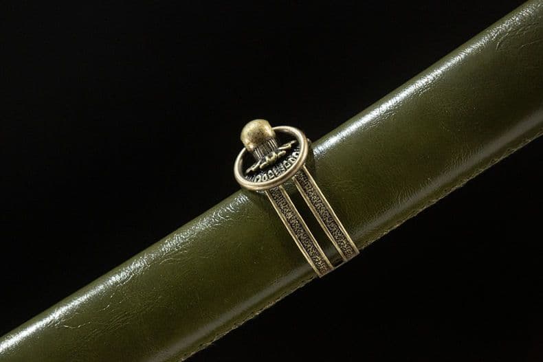 【軍緑】98式軍刀 武具　刀装具　日本刀　模造刀 居合刀 武士道 指揮刀 鋼刀