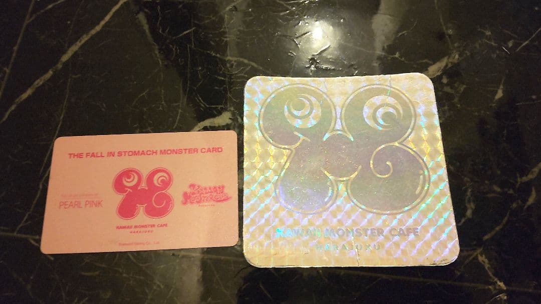 非売品 カワイイモンスターカフェ原宿 紙コースタ プラスチックカード ２０１５年
