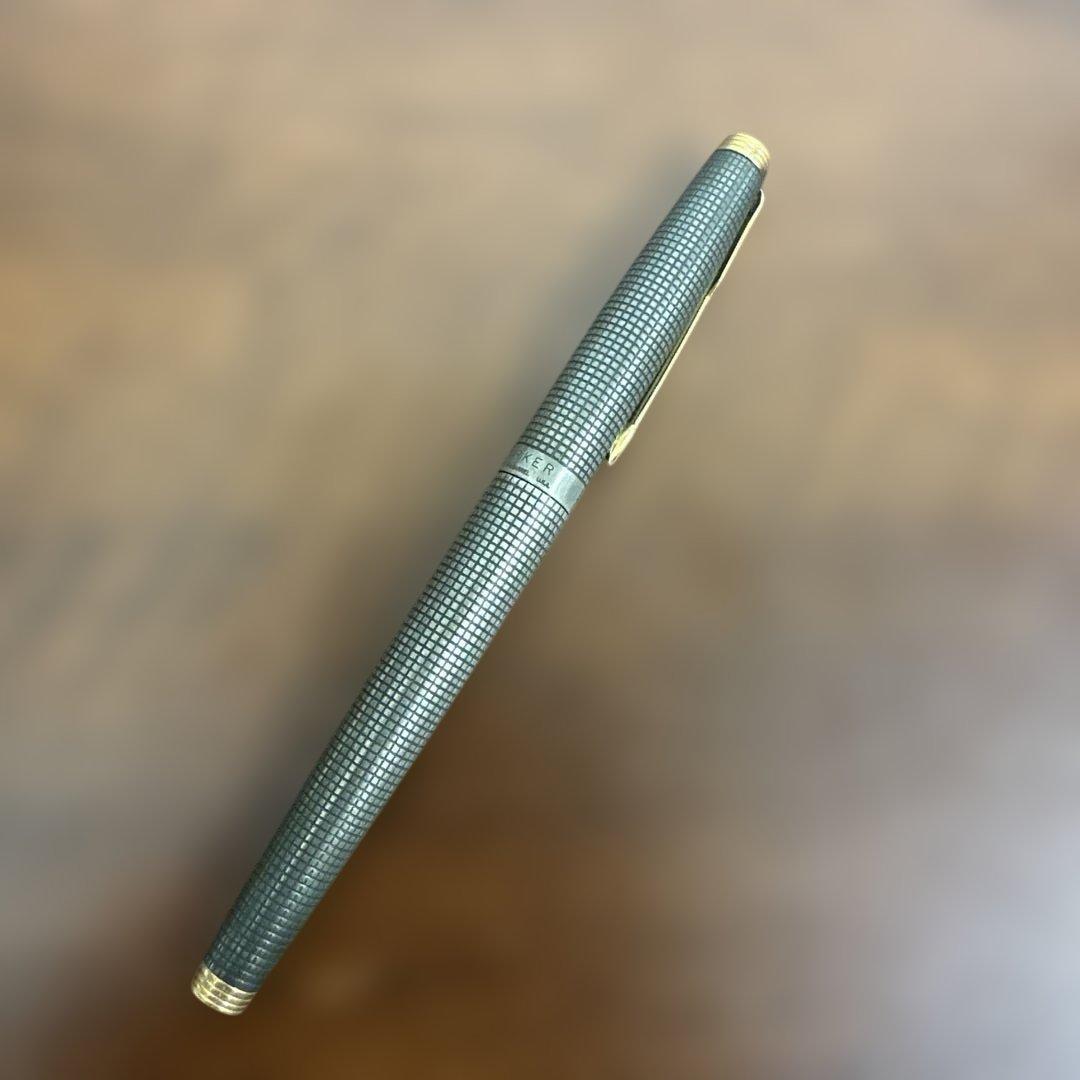 ★ヴィンテージ★PARKER75万年筆スターリングシルバー14Kペン先