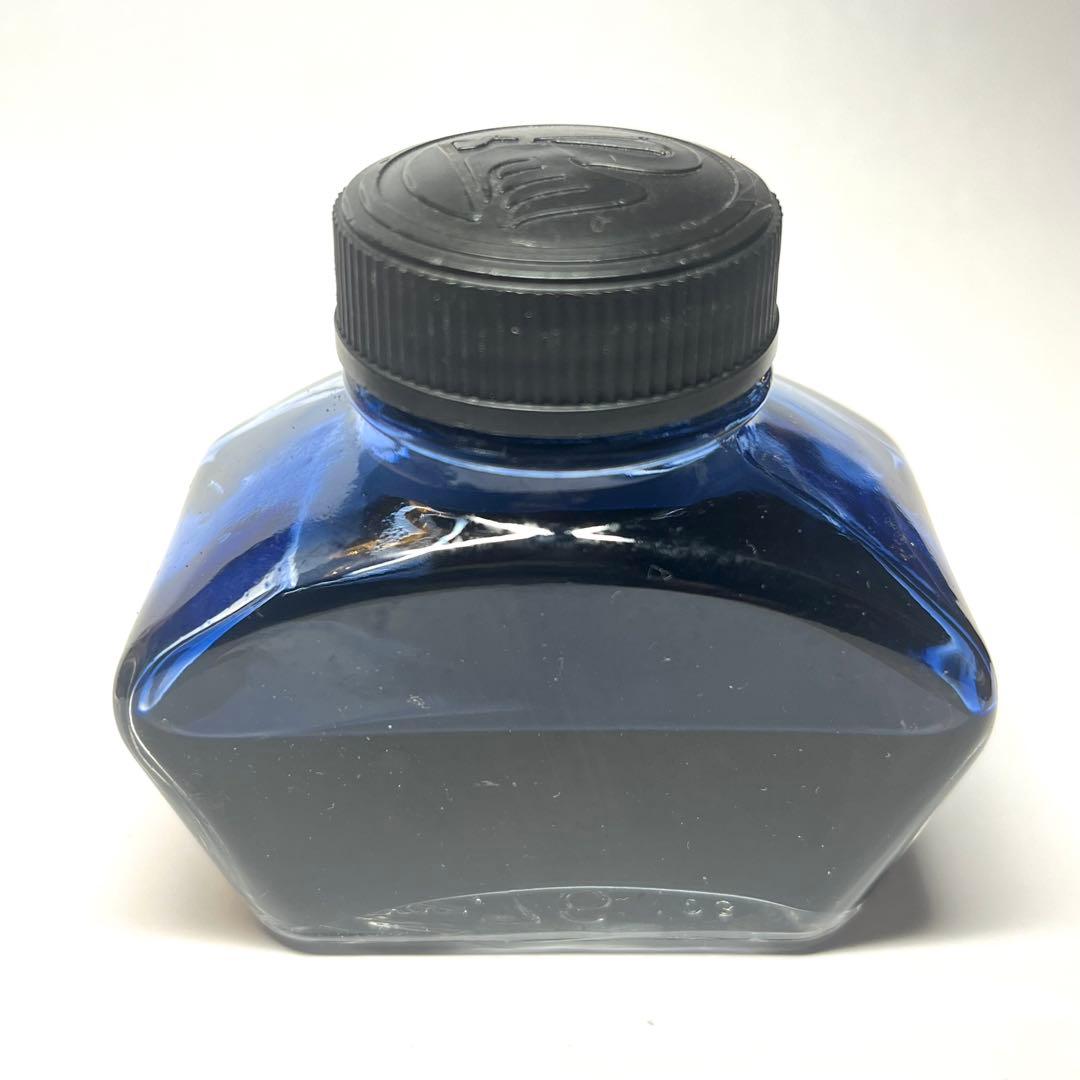 ペリカン 緑縞 万年筆 14C-585 F インク付