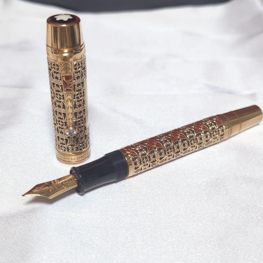 【超希少♪】 モンブラン 万年筆 パトロンシリーズ セミラミス 888 金無垢