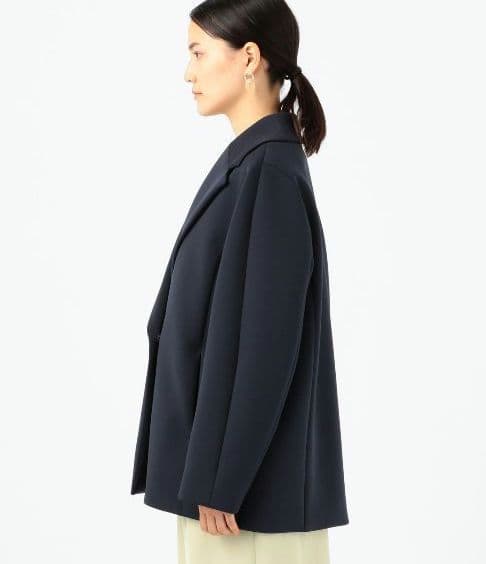 極美品　ボールジィ　スキューバジャージーショートコート　紺　小さいサイズ　34