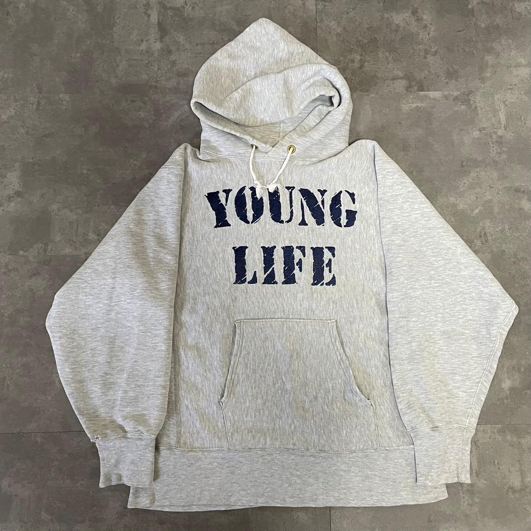 トップス 80s Champion Reverse weave YOUNG LIFE