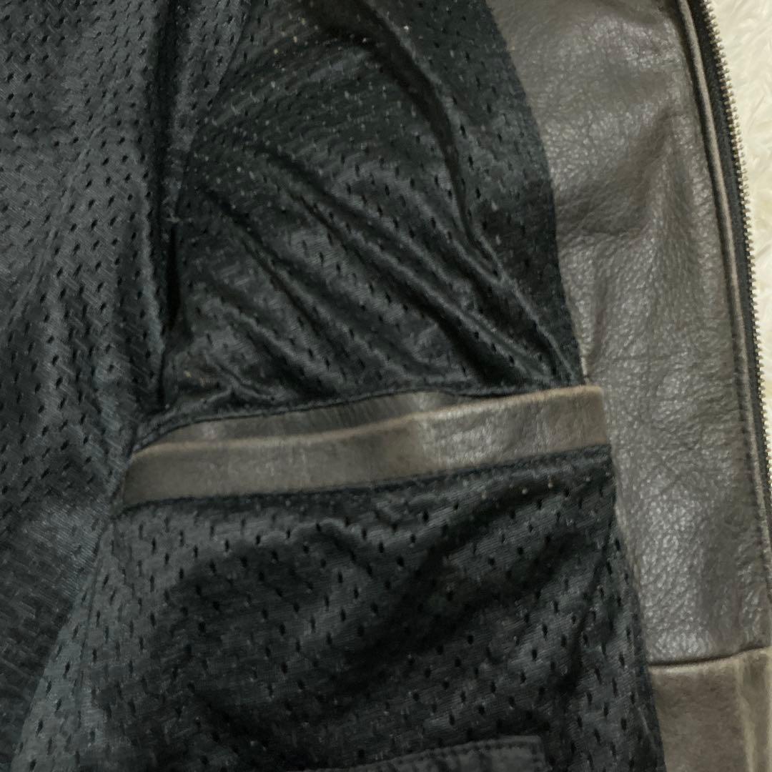 ハーレーダビットソン シングルライダース リアルレザージャケット ブラック L