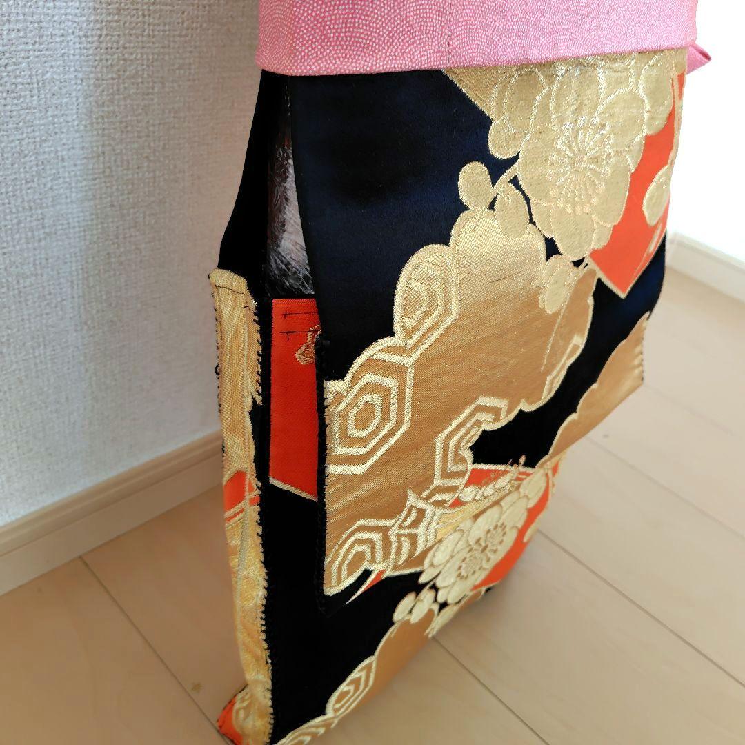 お琴カバー【蝶】着物帯 ゆたん油単ハンドメイド 和楽器 正絹 袋帯 山田流生田流