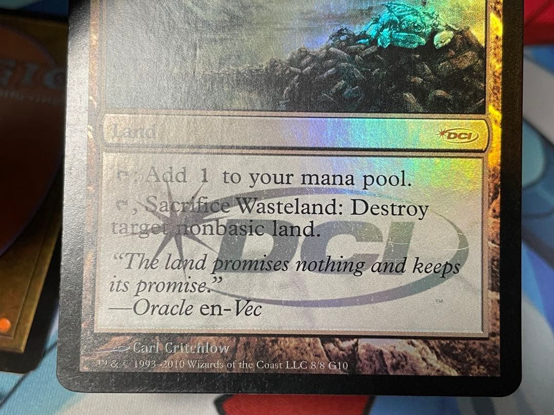 MTG 不毛の大地 プロモ Foil 4枚セット